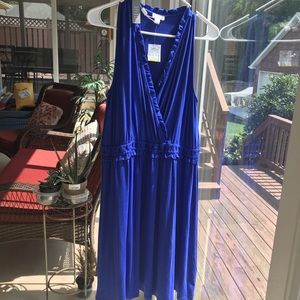 Royal blue wrap dress. Spense brand, Large